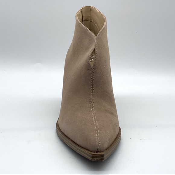 VINCE CAMUTO Ginsel Taupe Suede Bootie - Picture 3 of 15